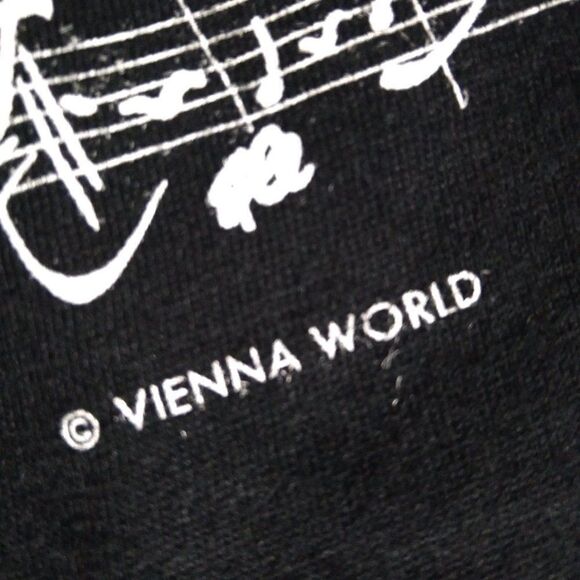 Vintage 90s Wolfgang Mozart Sheet Music Memetto T-Shirt - Picture 4 of 9